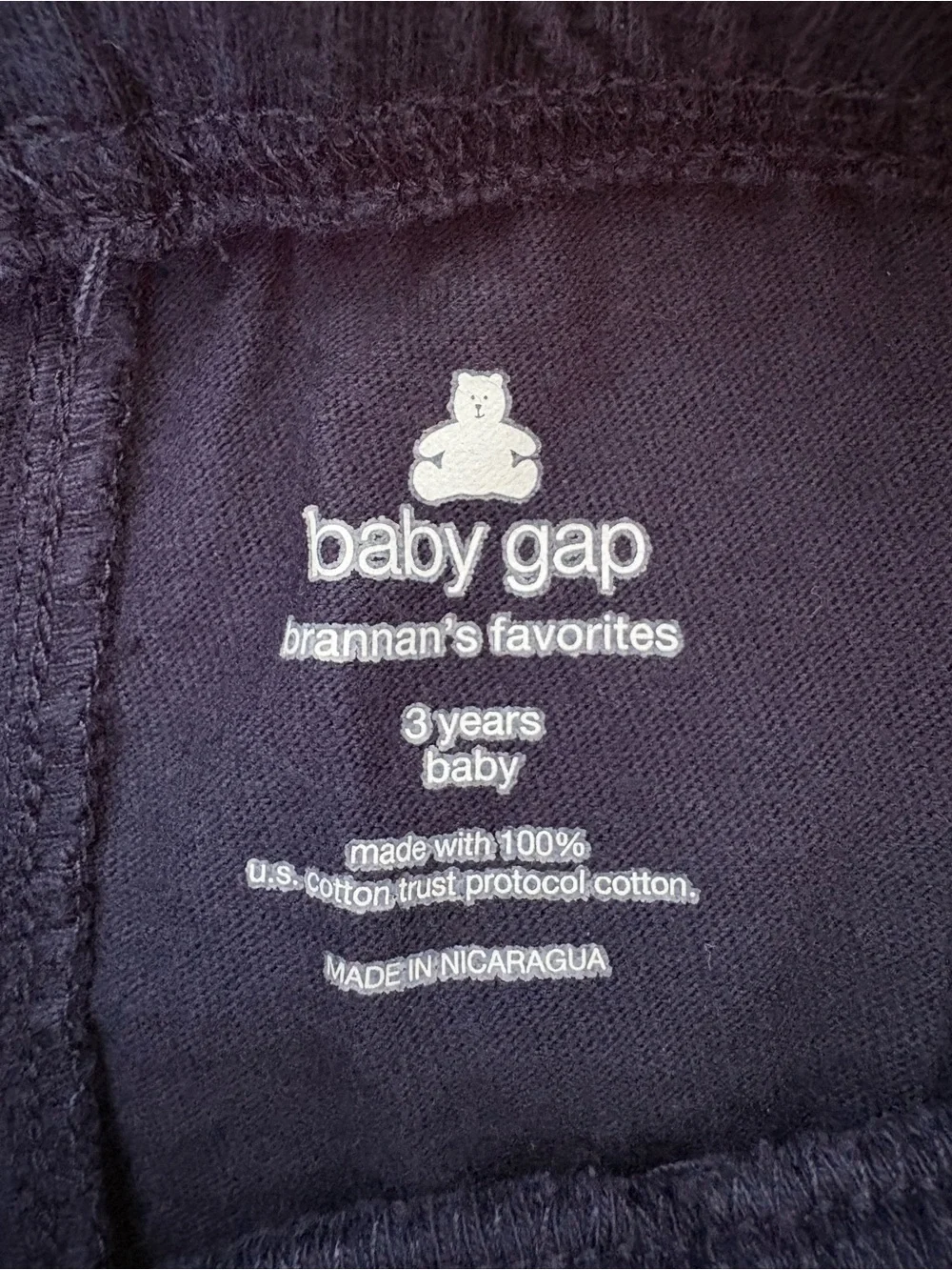 Baby Gap Set 2 Navy Blue Joggers Pants Sz 3 Yrs Toddler Boy 100% Cotton Pull On